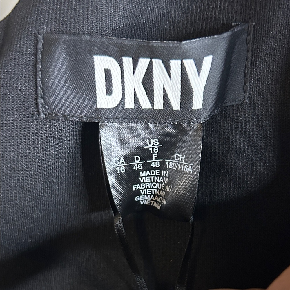 DKNY Elegant Black Asymmetrical Dress - Picture 2 of 15